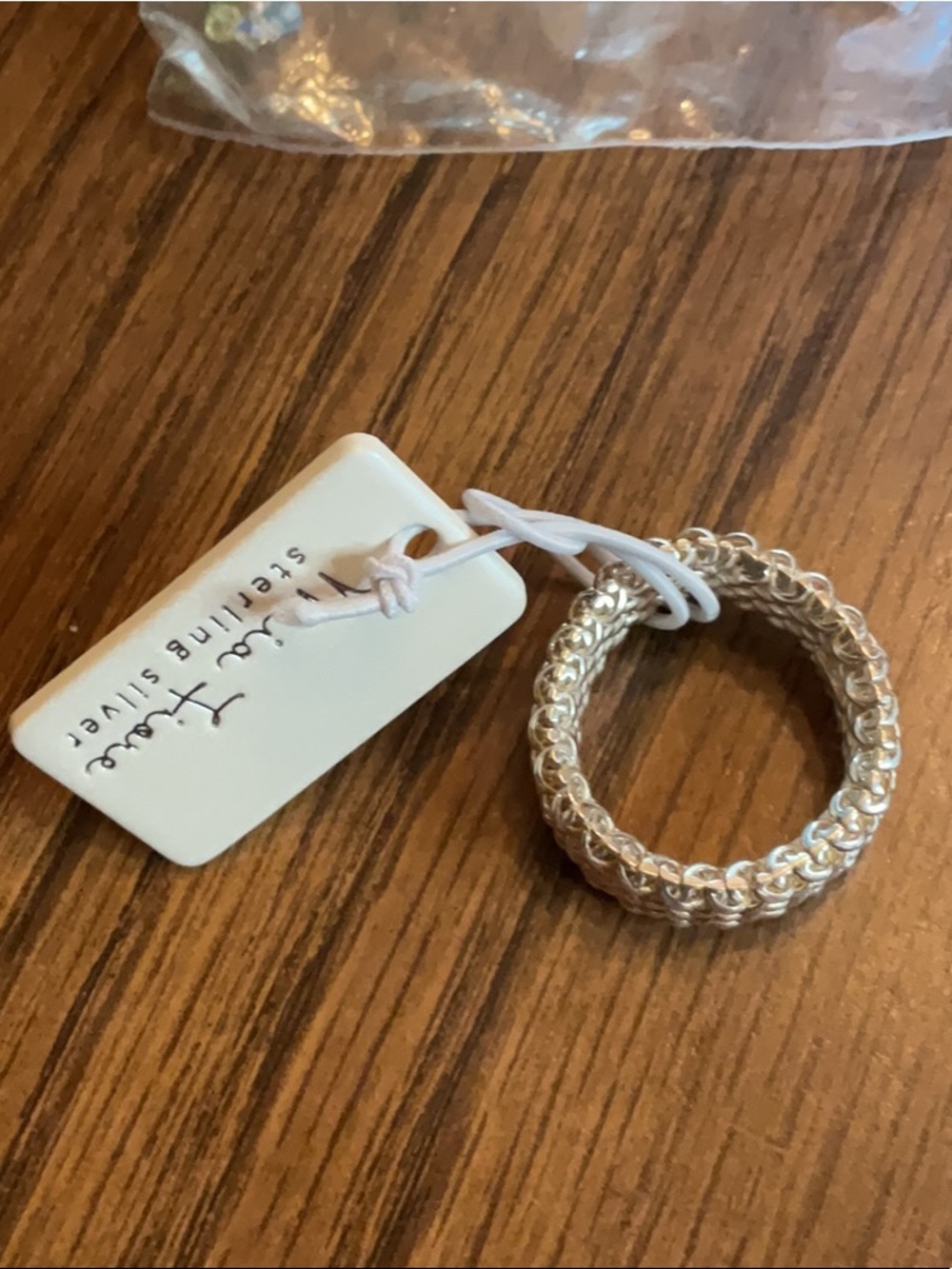 Italian sterling silver stretch ring mia fiore